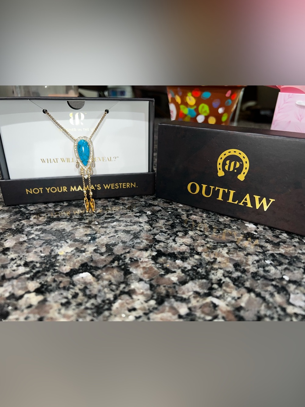 Bomb party outlaw bolo necklace